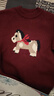 多多家男童拜年服兒童冬季卡通小馬套頭線(xiàn)衫中大童保暖舒適洋氣新年毛衣 紅色 160 曬單實(shí)拍圖