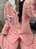 另塵特價(jià)清倉睡衣女春秋冬季珊瑚絨加絨加厚保暖可愛(ài)法蘭絨家居服套裝 2C-D25033 語(yǔ)音貓咪 2XL 曬單實(shí)拍圖