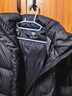 坦博爾羽絨服女短款連帽秋冬保暖外套厚25年新款5530362D 黑色160 曬單實(shí)拍圖