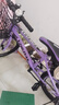 云追雁兒童自行車(chē)男女孩6-10-15歲青少年學(xué)生中大童單車(chē)中小學(xué)生山地車(chē) 【車(chē)筐款】熒光紫丨變速 20寸（適合130cm-145cm） 曬單實(shí)拍圖