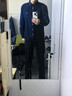 哈吉斯（HAZZYS）男裝 秋款純棉男士襯衣外穿牛仔長(cháng)袖襯衫男ASCZK1CCX44 深藍色DL XL （180/100A 50） 曬單實(shí)拍圖
