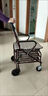 博云老年人推車(chē)可推可坐助行走器手推車(chē)輕便可折疊老年代步購物車(chē)單輪 曬單實(shí)拍圖