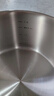 Momscook 304不銹鋼湯鍋復合底大容量加厚電磁爐燃氣灶平底深湯鍋雙耳火鍋 【適用3-5人】 24cm 曬單實(shí)拍圖