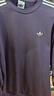 阿迪達斯（adidas）三葉草 新年禮物  男 3S CREW 圓領(lǐng)衛衣 KG3900 紫羅蘭 M 曬單實(shí)拍圖