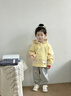 班喜迪女童外套春裝2026新款兒童洋氣上衣寶寶公主衣服春季防風(fēng)衣小童裝 黃色 100 曬單實(shí)拍圖