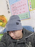 361°針織帽子冬季男加絨防寒滑雪騎行護耳保暖帽加厚毛線(xiàn)帽女 光子灰 曬單實(shí)拍圖