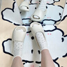 樸西夏季新款eva涼拖鞋女士簡(jiǎn)約軟底家用戶(hù)外用海邊沙灘防滑涼拖鞋男 珍珠白 35-36 曬單實(shí)拍圖