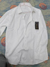 羅蒙（ROMON）純色商務(wù)職業(yè)正裝男士白襯衫工裝外套長(cháng)袖襯衣男CS108白色5XL 曬單實(shí)拍圖