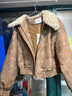 香影巴恩風(fēng)咖色皮衣短外套女2025冬裝新款毛領(lǐng)酷颯機車(chē)風(fēng)pu皮夾克 咖色 M 160/84A/95-110斤 曬單實(shí)拍圖