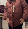 唐致中老年羽絨服女短款新中式媽媽冬季外套60歲老人奶奶太太加厚冬裝 【新國標90絨】安可拉紅 5XL 【建議146-160斤】送運費險 曬單實(shí)拍圖