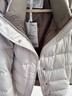 歌莉婭【95白鵝絨】羽絨服女冬2025柔軟保暖中短外套1ENL8C800 05W米白 S 曬單實(shí)拍圖