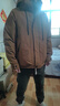 JEEP吉普羽絨服男冬季短款連帽保暖外套男士休閑夾克衣服男裝 棕色 XL 曬單實(shí)拍圖