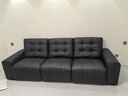 左右勞倫斯零靠墻電動(dòng)功能沙發(fā)頭層牛皮沙發(fā)DZY6067 小三雙電動(dòng) 黑 曬單實(shí)拍圖