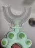 科巢兒童u型牙刷手動(dòng)寶寶1歲半2-3-4-6-8歲以上u形硅膠嬰刷牙神器 【2-6歲】洛格粉+艾希綠 防塵盒 曬單實(shí)拍圖