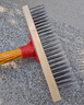 錫潔304不銹鋼鋼絲刷地板刷子戶(hù)外庭院青苔長(cháng)柄洗地刷硬毛清潔刷大號 曬單實(shí)拍圖