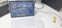 ZHISIHUI適用華為平板matepad11.5/11.5s/Air11.5藍牙鍵盤(pán)鼠標套裝 磁吸分離保護殼 智能觸控背光鍵盤(pán) 白色 曬單實(shí)拍圖