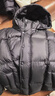 太平鳥(niǎo)男裝 【95%進(jìn)口鴨絨】連帽羽絨服冬面包服防寒短款排骨外套 15D暗影黑(闊型)第二批 3XL 曬單實(shí)拍圖