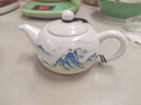 常生源旅行茶具家用戶(hù)外白瓷一壺四杯茶葉罐便攜旅行套組 江山如畫(huà) 曬單實(shí)拍圖