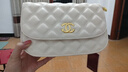 CoknamKtevm包包女包奢侈新品牌2025新款輕奢小香風(fēng)單肩斜挎包氣質(zhì)時(shí)尚腋下包 米白【生日禮物送老婆女友】 曬單實(shí)拍圖