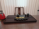 三醒 整塊天然黑烏檀木茶盤(pán)實(shí)木茶盤(pán)簡(jiǎn)約木頭家用功夫茶具茶臺茶托盤(pán) 90*45*4.5CM【商務(wù)大氣】 曬單實(shí)拍圖