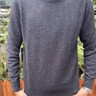 雅鹿【重磅430G】100%純羊毛衫男加厚秋冬季新款紅色毛衣半高領(lǐng)針織衫 鐵灰色 L /175 曬單實(shí)拍圖