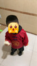 9i9兒童吃飯罩衣新年春節拜年服外穿加厚長(cháng)袖防臟嬰幼兒畫(huà)畫(huà)防濺A229 曬單實(shí)拍圖