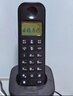 飛利浦（PHILIPS）數字無(wú)繩電話(huà)機 無(wú)線(xiàn)座機 子母機 辦公家用 信號覆蓋廣 屏幕白色背光 DCTG167一拖一黑色 曬單實(shí)拍圖
