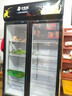北極熊（BEIJIXIONG）展示柜冷藏柜冰柜商用飲料柜直冷風(fēng)冷風(fēng)直冷保鮮柜超市玻璃門(mén)冰箱立式啤酒柜 雙門(mén)下機直冷黑紅款（688L） 曬單實(shí)拍圖