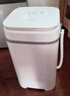 揚子揚子迷你洗衣機全自動(dòng)小型內衣內褲懶人洗衣機洗脫一體學(xué)生宿舍兒童嬰兒洗襪子機帶脫水租房半自動(dòng) 白7.5KG【洗脫兩用+藍光+強力潔凈】 曬單實(shí)拍圖