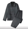 MUJI男式 暖柔家居睡衣套裝 家居服 睡衣冬季加厚 炭灰色5A L-XL 曬單實(shí)拍圖