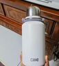 希樂(lè )（cille）保溫杯大容量男女戶(hù)外露營(yíng)便攜茶杯手提杯子雙飲水杯雪球白 曬單實(shí)拍圖