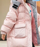 鴨鴨兒童羽絨服女童新中長(cháng)款加厚女孩連帽時(shí)尚冬季中大童裝外套HR 曬單實(shí)拍圖