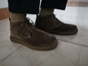 楓葉（leaveland）馬丁靴男冬季新品英倫風(fēng)時(shí)尚男士工裝靴輕便防滑軟底短靴子男 加絨-咖色(皮鞋碼) 41 曬單實(shí)拍圖