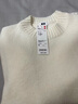 優(yōu)衣庫男女裝souffle yarn舒芙蕾圓領(lǐng)針織衫毛衣毛衫479235 01 乳白色 M /170/92A 曬單實(shí)拍圖