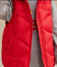鴨鴨（YAYA）兒童羽絨馬甲男女童背心秋冬季中大童裝輕薄青少年學(xué)生外套WJ 紅色 160 曬單實(shí)拍圖