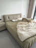 喜臨門(mén)真皮藝雙人大床主次臥室現代簡(jiǎn)約軟靠包尼亞pro[床架] 云霧米+云朗air床墊軟硬適中-7天發(fā)貨 1.8*2米 曬單實(shí)拍圖