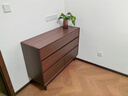 林氏家居北歐胡桃色橡膠木六斗柜客廳靠墻收納柜子抽屜儲物柜林氏木業(yè)UM4E 曬單實(shí)拍圖