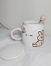 RICH YOUR HOME德國品質(zhì)情侶款杯子一對馬克杯帶蓋陶瓷水杯伴手禮對杯禮盒送新人 [禮盒裝]兔子+小狗一對(杯+蓋+球勺) 曬單實(shí)拍圖