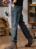 增致牛仔（zengzhi）男士牛仔褲男2025秋冬新款休閑寬松休閑高端哈倫褲直筒長(cháng)褲子男褲 曬單實(shí)拍圖