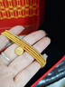 中國黃金（CHINA GOLD）轉運珠黃金手鏈女足金福牌三圈疊戴手串?huà)D女節生日禮物送女友老婆 【今/次日達】福牌三圈疊戴手鏈  約2.7g 曬單實(shí)拍圖