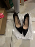 ZHR高跟鞋女2026新款黑色紅底性感單鞋純欲尖頭細跟送女友不累腳女鞋 曬單實(shí)拍圖