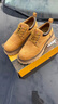 Jeep吉普馬丁靴男秋冬新款低幫大黃靴子男英倫風(fēng)工裝鞋潮流大頭皮鞋男 土黃色【標準運動(dòng)鞋碼】 41 曬單實(shí)拍圖