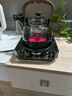 全度耐熱玻璃茶壺木把提梁壺蒸煮一體輕奢高檔電陶爐煮茶器圍爐煮茶 木紋把提梁壺灰+福熙堂靜音陶爐 曬單實(shí)拍圖
