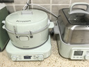 北鼎（Buydeem）分體式電飯煲 無(wú)涂層不銹鋼內膽 家用2-6人電飯鍋  多功能大容量煮飯鍋煮粥鍋 IH加熱智能電飯煲 【不銹鋼內膽】IH多功能分體電飯煲 3L 淺杉綠 曬單實(shí)拍圖