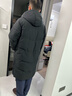 杰克·瓊斯（JACK&JONES）男裝25年冬季【抗沾濕】過(guò)膝長(cháng)款羽絨服男士嚴寒加厚連帽鴨絨外套 E40黑色 XL （185） 曬單實(shí)拍圖