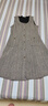 獨束大碼女裝復古U領(lǐng)內搭背心裙女冬季新款胖mm顯瘦毛呢連衣裙 黑灰人字紋 L 曬單實(shí)拍圖
