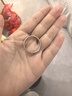 老鳳祥S925銀情侶戒指一對男女簡(jiǎn)約閉口對戒生日新年情人節禮物送女友 單個(gè)男戒【閉口23號】 曬單實(shí)拍圖