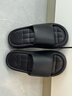 HIPANDA拖鞋男士EVA厚底踩屎感室內居家用防滑耐穿外穿涼拖女 黑色 40-41 曬單實(shí)拍圖