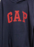 蓋璞Gap男女裝2025秋季新款LOGO抓絨寬松連帽套頭衛衣休閑上衣 海軍藍 M (170/92A) 亞洲尺碼 曬單實(shí)拍圖