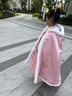 九虞氏女童漢服斗篷冬款拜年服長(cháng)款披風(fēng)中國風(fēng)古裝過(guò)年冬季兒童新年披肩 粉紅色 加厚 披風(fēng) 160 （適合145-155cm） 曬單實(shí)拍圖